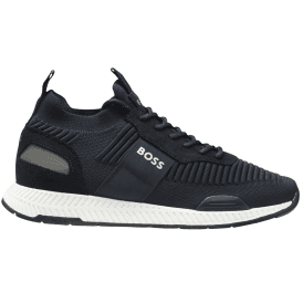 Titanium Runn Knitted Navy Runner Trainers