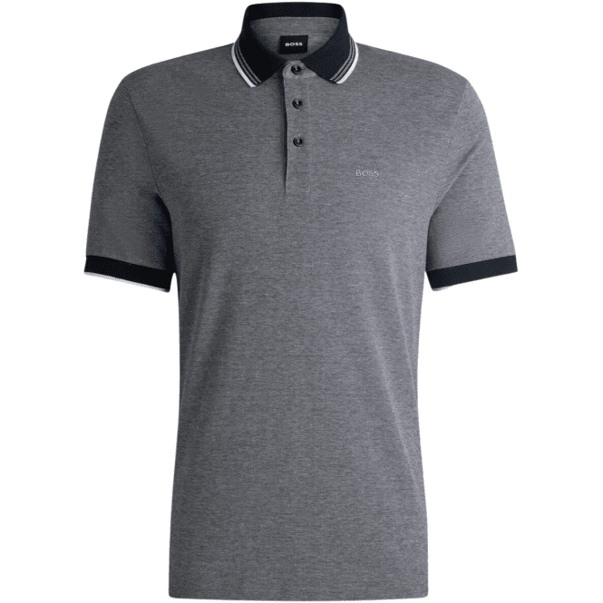 Boss H-Prout Embroidered Logo Navy Polo Shirt