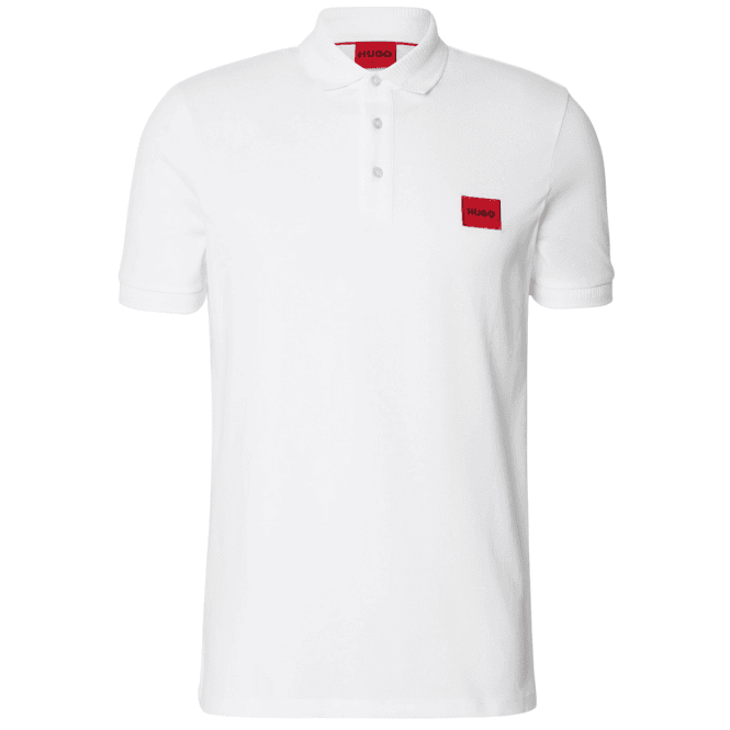 Boss HUGO Deroso222 Slim Fit White Polo Shirt
