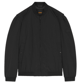 Ovarsi Soft Touch Black Bomber Jacket