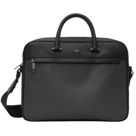 Ray Monogram Synthetic Leather Briefcase