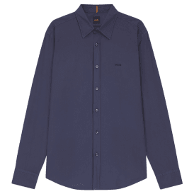 Relegant Cotton Regular Fit Blue Shirt