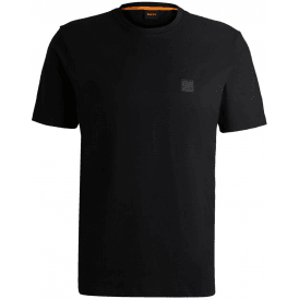 Tales Cotton Relaxed Fit Black T-Shirt