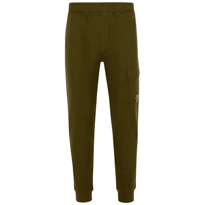 C.P. Company Diagonal Raised Fleece Lens Khaki Sweatpants