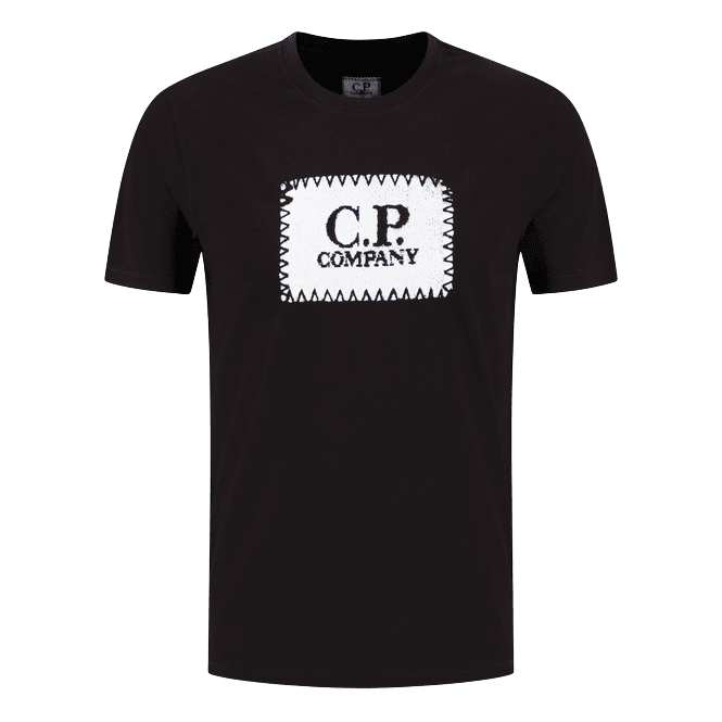 C.P. Company Patch logo Black T-Shirt