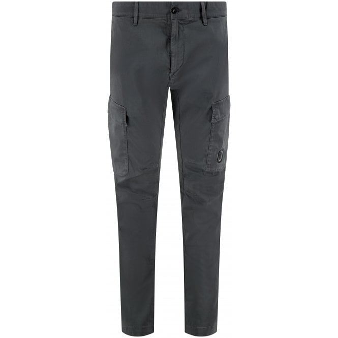 C.P. Company Stretch Sateen Lens Slate Grey Cargo Pant 