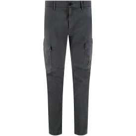 Stretch Sateen Lens Slate Grey Cargo Pant 
