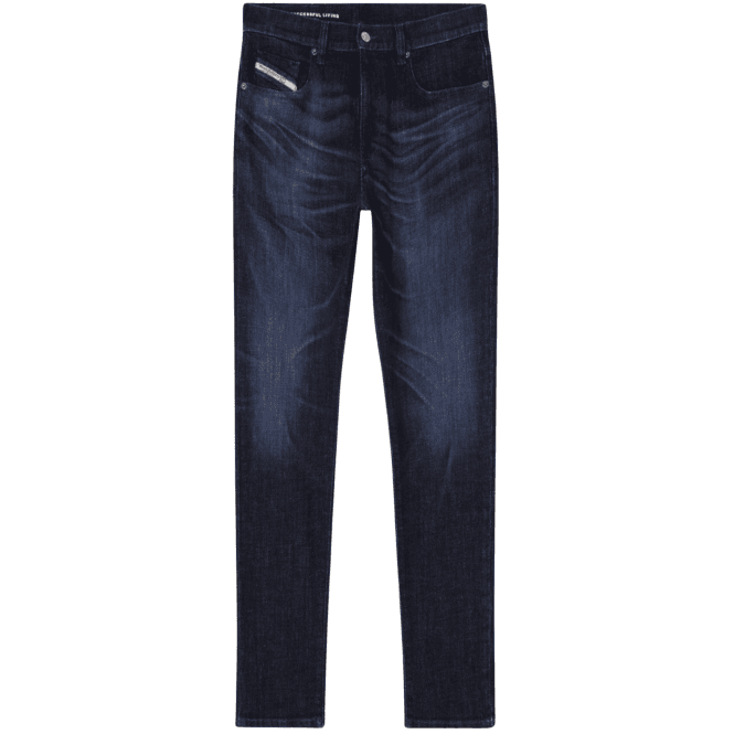 Diesel 2019 D-STRUKT Slim Fit Dark Blue Jeans