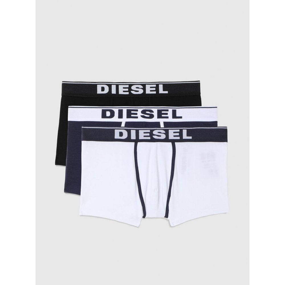 thumbnail image 2 of Diesel Men’s Boxer Shorts 3-Pack – Cotton Stretch Trunks With Logo Waistband 2 of 4