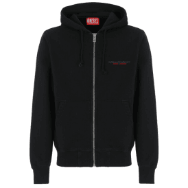 S-Ginn Cotton Zip Up Industry Logo Hoodie