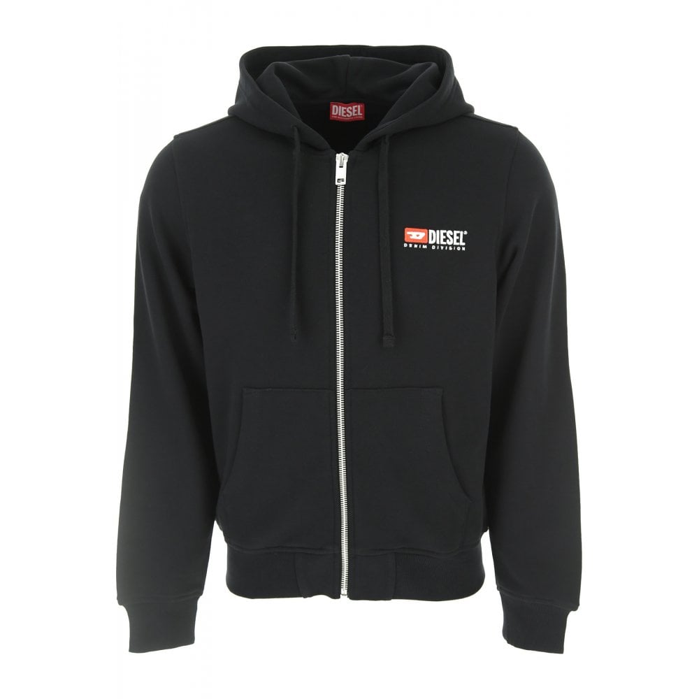 Diesel S Ginn Cotton Zip Up Logo Hoodie Clothing From N22 Menswear UK