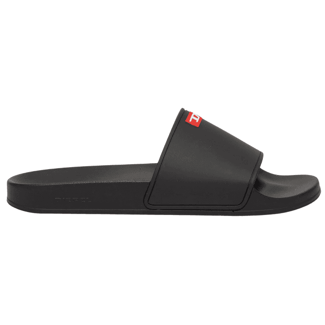 Diesel SA Swim Black Rubber Sliders