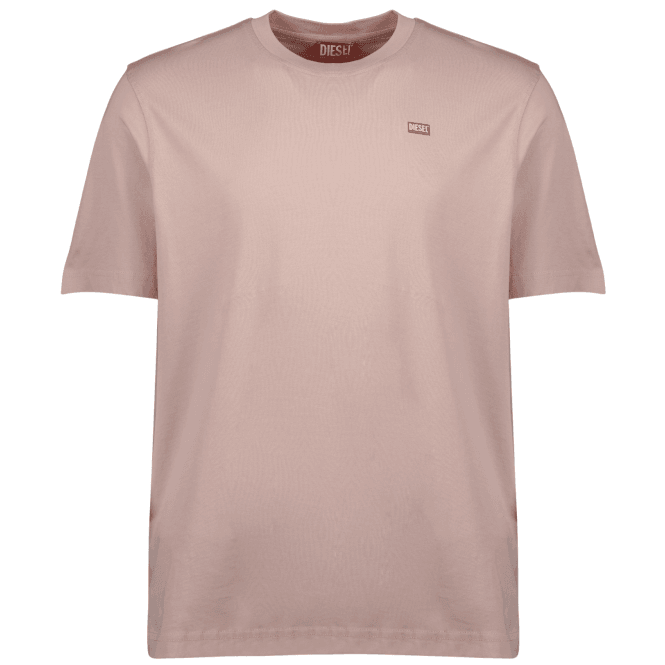 Diesel T-Adjust-V10 Rear Logo Salmon Pink T-Shirt