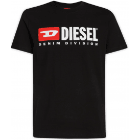 T-BOX Embroidered Logo Cotton Black T-Shirt 