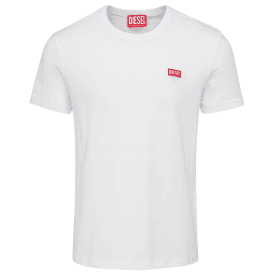 T-Meigor Mercerised Logo White T-Shirt