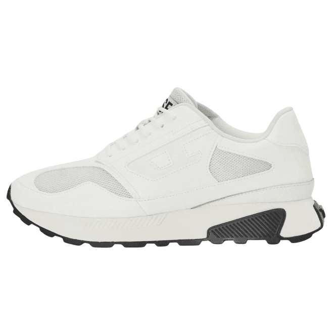Diesel Tame Laced Up White Racer Trainers