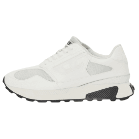 Tame Laced Up White Racer Trainers