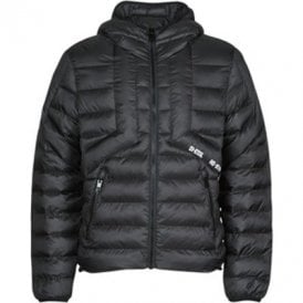 W-Dwain Puffer Hooded Black Jacket