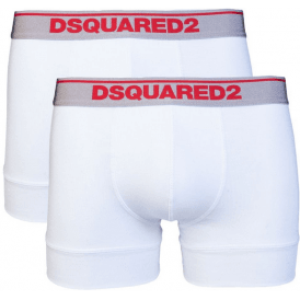 Cotton 2Pack White/Red Boxers