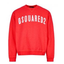 Cotton Printed Logo Pink Sweatshirt