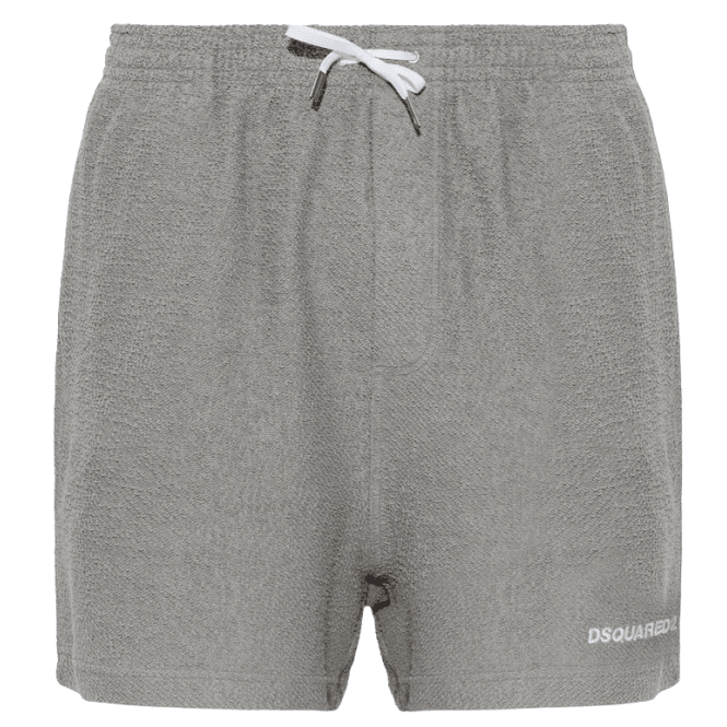 DSQUARED2 Grey Fleece Towel Shorts