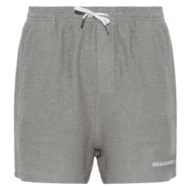 Grey Fleece Towel Shorts