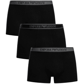 3-Pack Stretch Cotton Triple Black Boxers