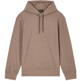 ASV Allover Logo Beige Pullover Hoodie