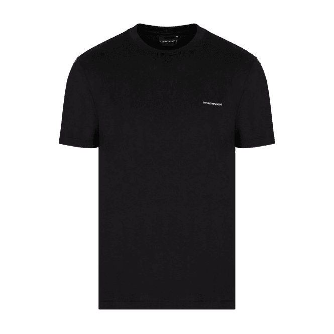 Emporio Armani ASV Print Logo Black T-Shirt
