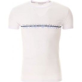 Cotton Muscle Fit Round Neck White T-Shirt