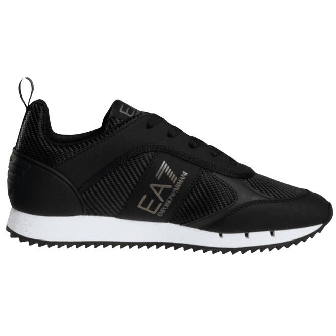Emporio Armani EA7 Carbon Black/Gold Trainer
