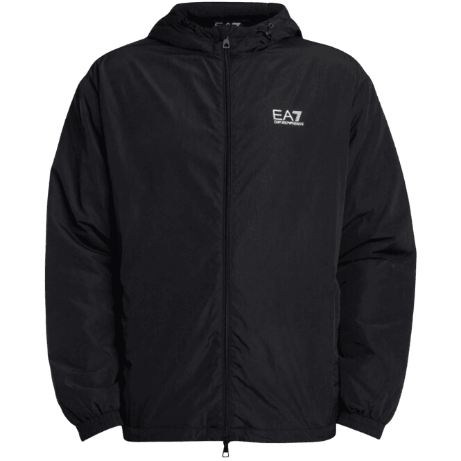 Emporio Armani EA7 Core ID Lightwieight Hooded Black Jacket