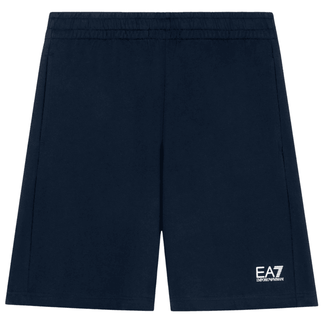 Emporio Armani EA7 Core Id Navy/White Cotton Shorts 