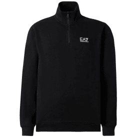 Core Logo Black Quarter Zip Sweatshirt