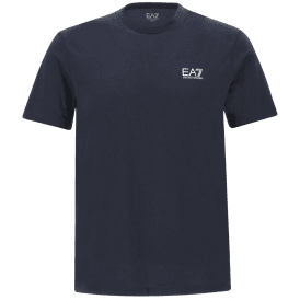 Cotton Basic Logo Deep Blue T-Shirt