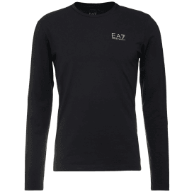 Cotton Black Long Sleeve T-Shirt
