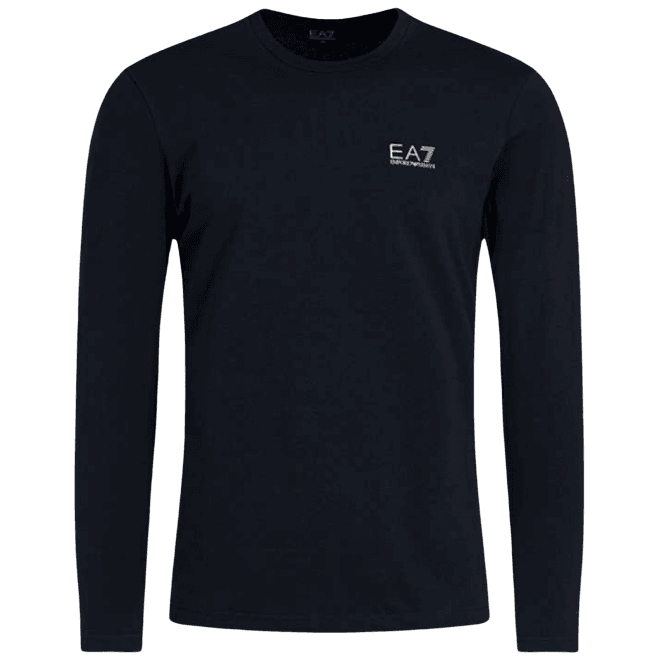 Emporio Armani EA7 Cotton Navy Long Sleeve T-Shirt