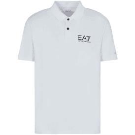 Cotton White Button Up Polo Shirt