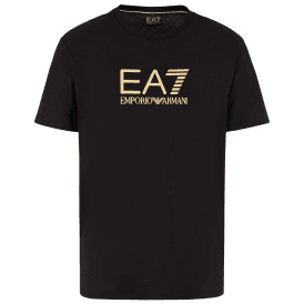 Gold Graphic Logo Black T-Shirt