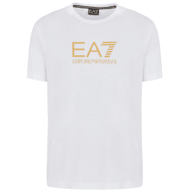 Gold Graphic Logo White T-Shirt