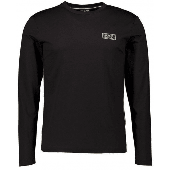 Emporio Armani EA7 Gold Label Black Long Sleeve T-Shirt