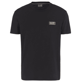 Gold Plaque Logo Black T-Shirt