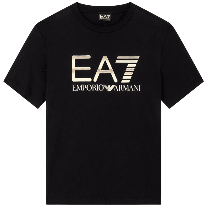 Emporio Armani EA7 Graphic Logo Black/Gold T-Shirt