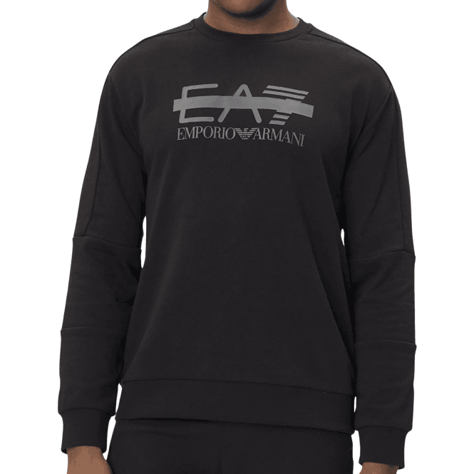Emporio Armani EA7 Graphic Logo Black/Grey Sweatshirt