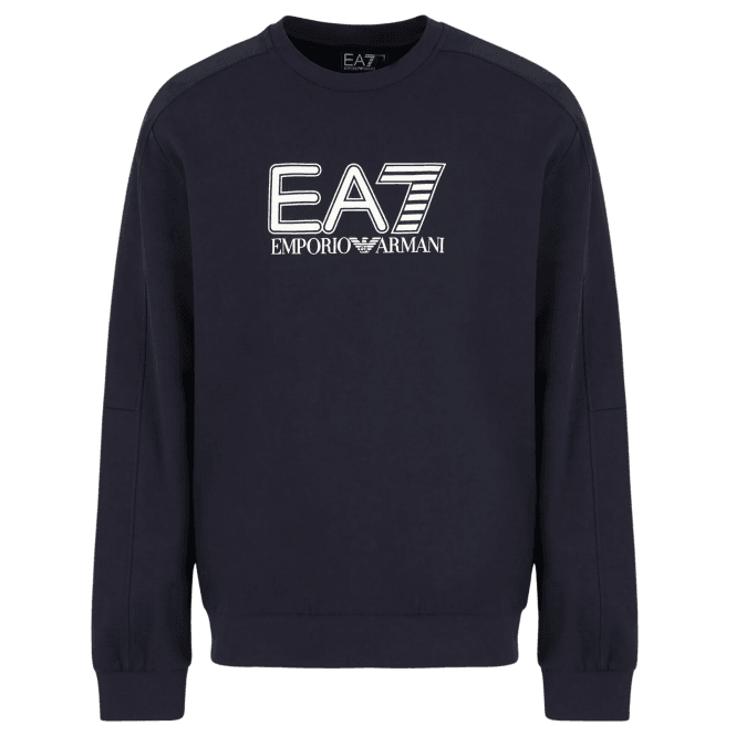 Emporio Armani EA7 Graphic Logo Navy Sweatshirt