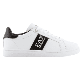 Lace Up White Leather Trainer