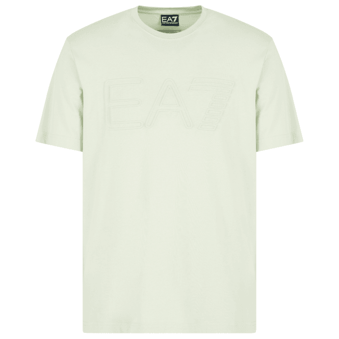 Emporio Armani EA7 Large Embossed Logo Pastel Green T-Shirt