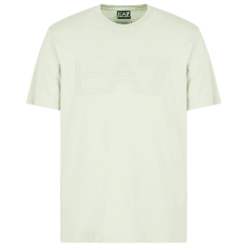 Large Embossed Logo Pastel Green T-Shirt
