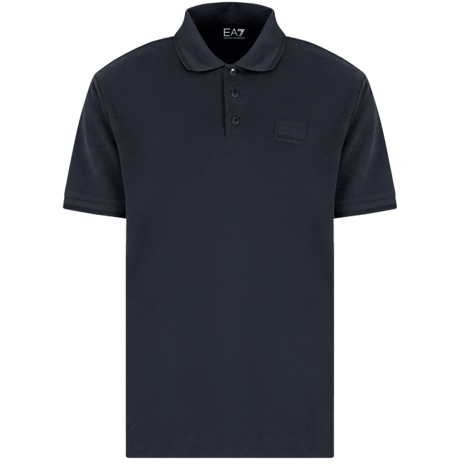 Emporio Armani EA7 Lux Cotton Ink Blue Polo Shirt