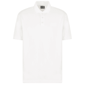 Lux Cotton Ink White Polo Shirt